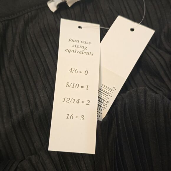 Joan Vass Pleated Knee-Length Black Skirt NWT size 3= 16 - Picture 10 of 10